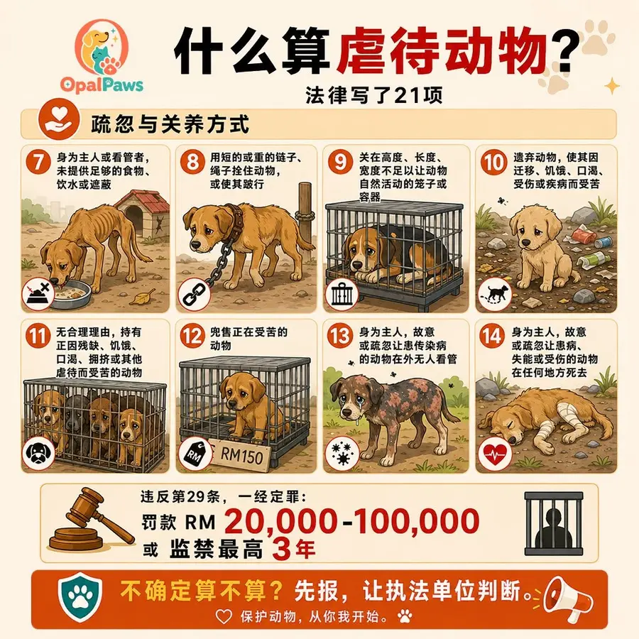 Opal Paws 图文：什么算虐待动物？《2015年动物福利法令》重点