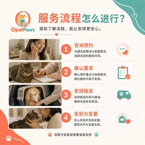 Opal Paws memorial service graphic